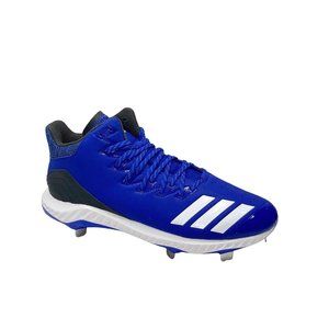 Adidas Icon Bounce Mid Blue Black White Baseball Cleats NWT 12.5